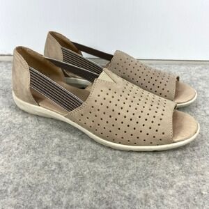 Remonte Malea Closed Back Shoes Tan Greige Leather Womens EU 36 US‎ 5 5.5